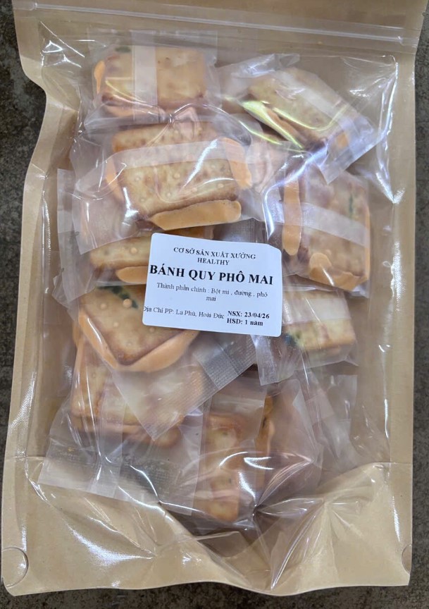 Bánh quy phô mai Xưởng Healthy 500g